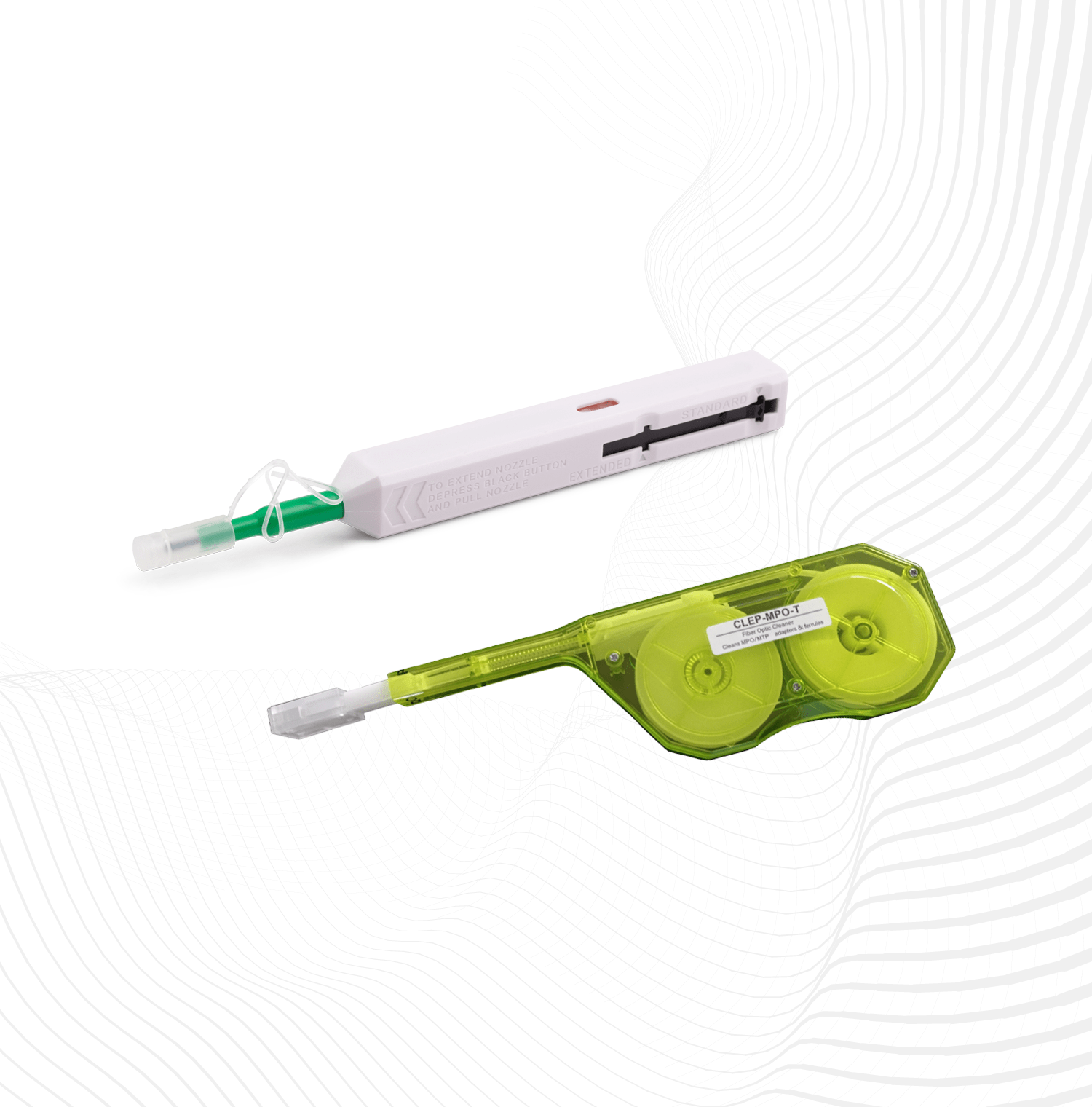 Penna Per Pulizia Connettori Fibra Ottica 2,5 Mm - Per SC, ST, FC - Pulitore A Secco, 800 Utilizzi