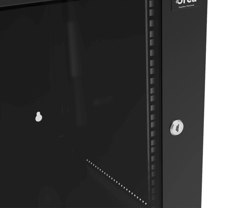 Armadio Rack 19'' 600x600 36U per Audio Video Nero I-CASE AV-2136BKTY
